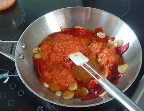 Salsa de pimientos y tomate