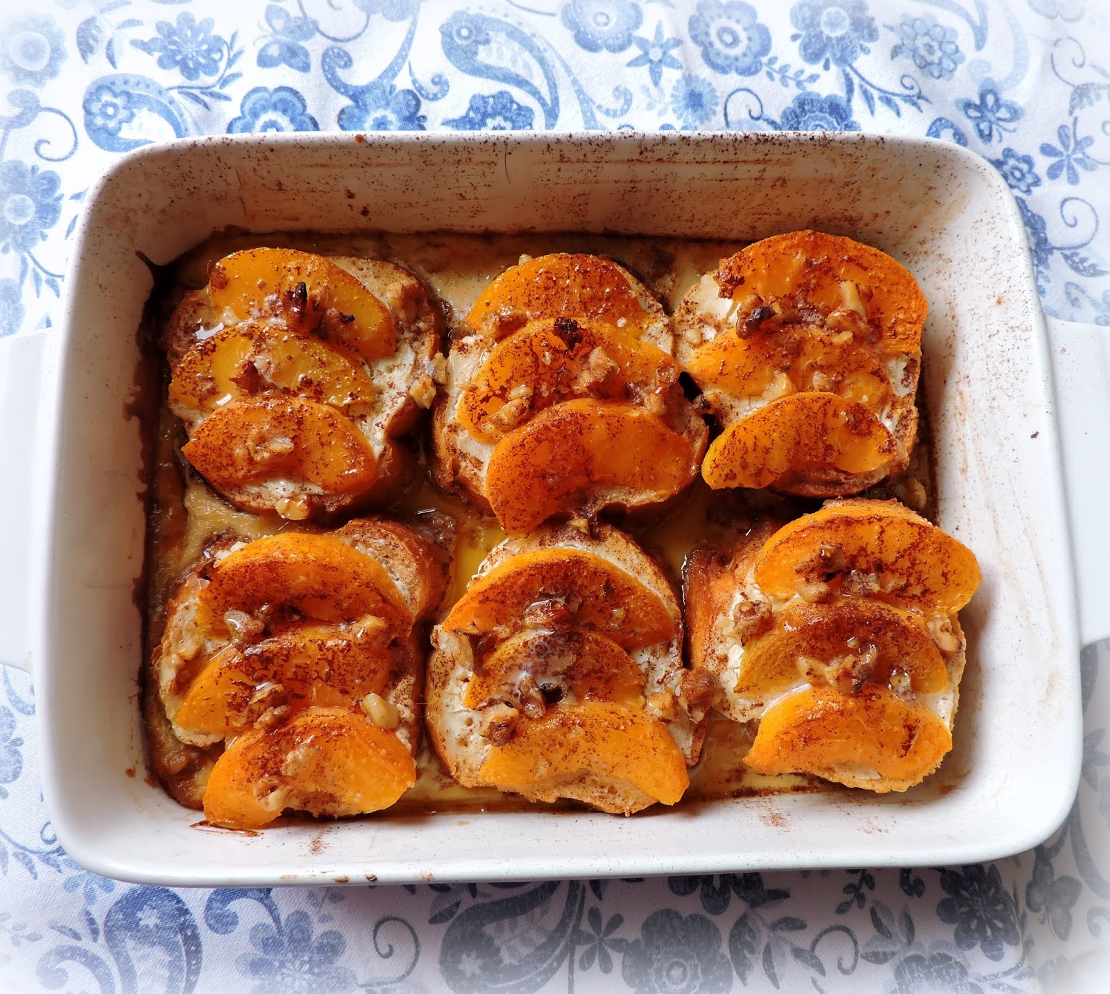 Baked Peach French Toast The English Kitchen