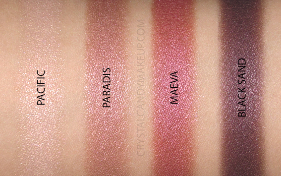 NARS Hot Nights Face Palette Swatches Eyeshadows