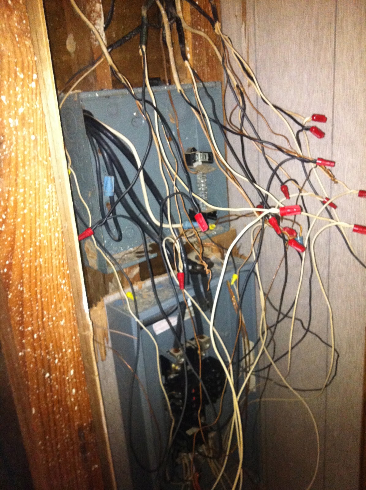 My Texas Round House Drywall Electrical Panel Closet