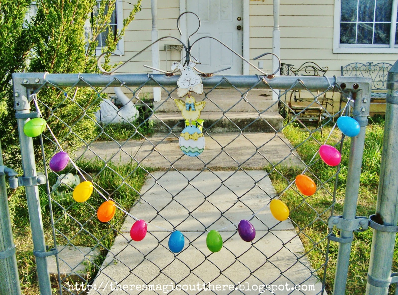 There's Magic Out There Decorating your fence for Easter!