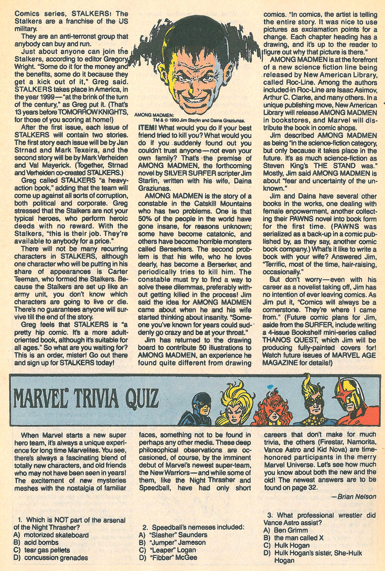 Read online Marvel Age comic -  Issue #89 - 9