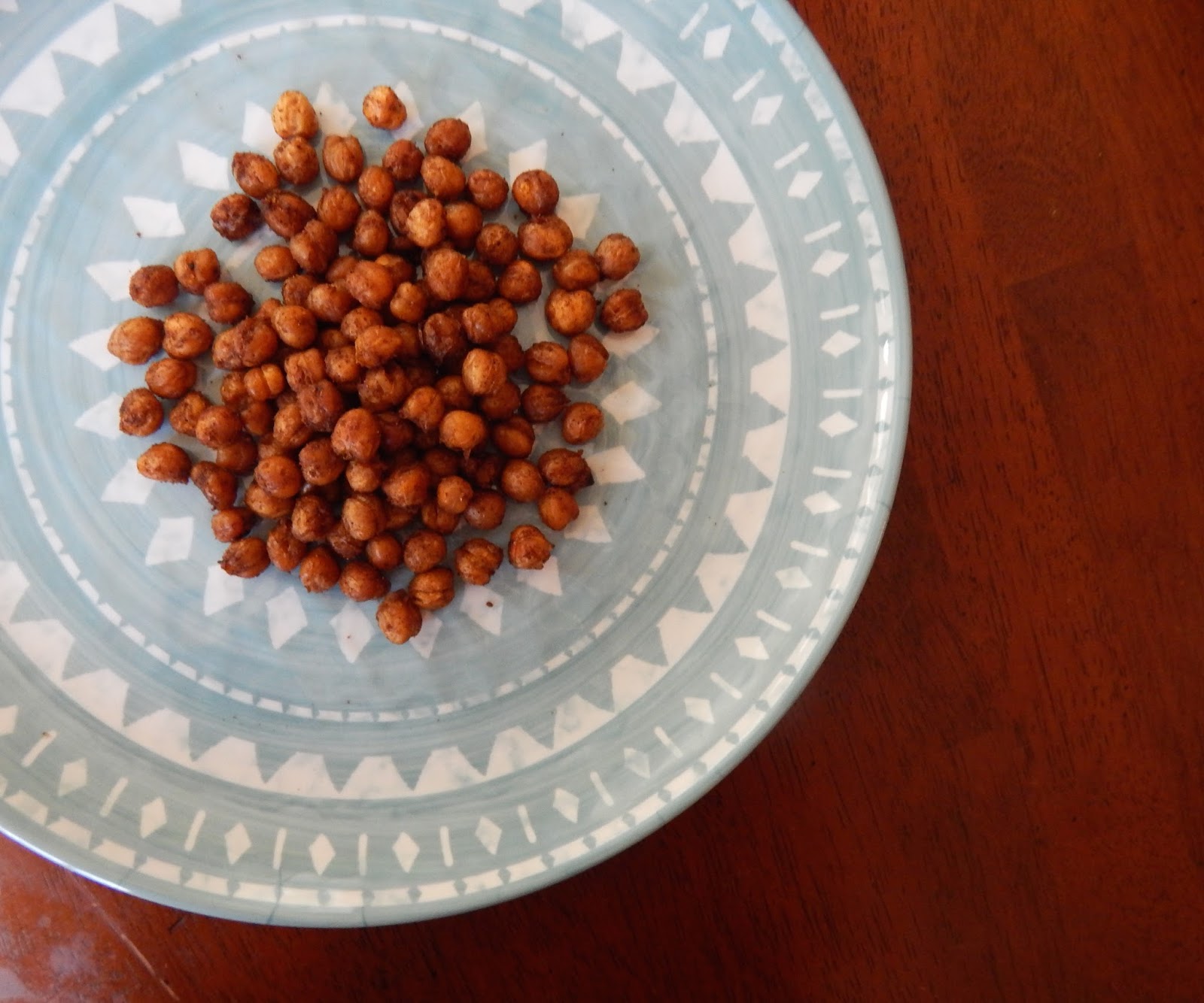 The Nerdy Chef Spicy Roasted Chickpeas