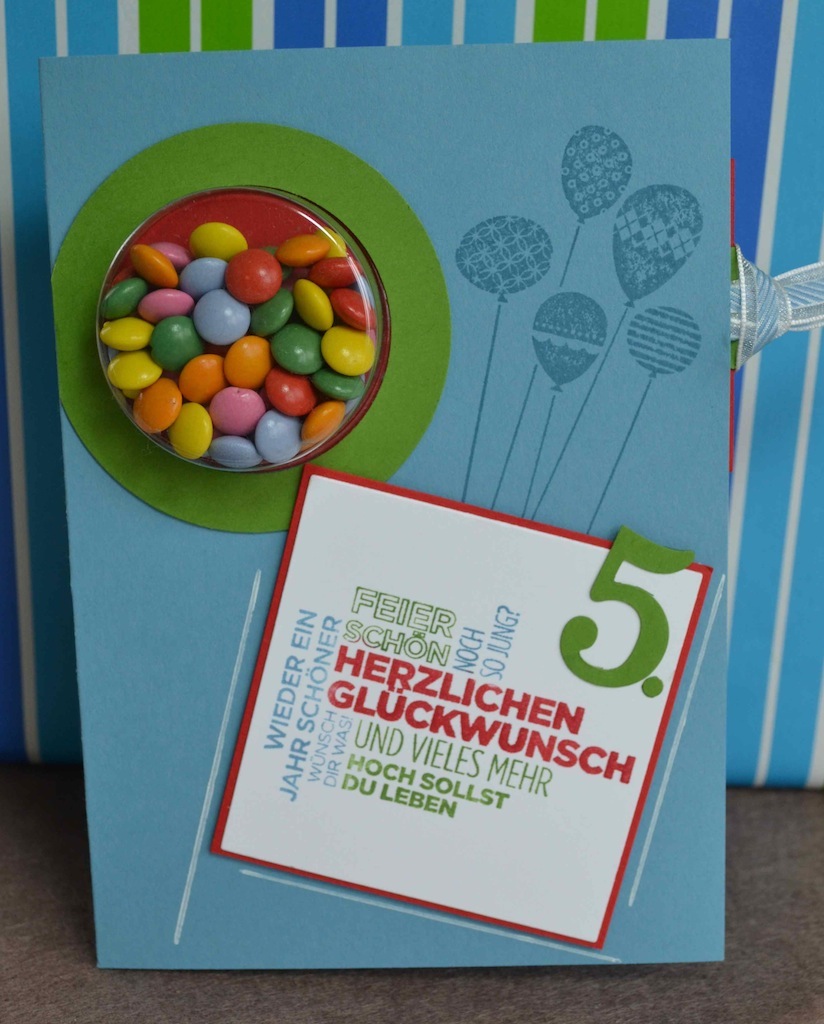  : "Jungs"-Geburtstagskarte mit süßem Inhalt Motiv 