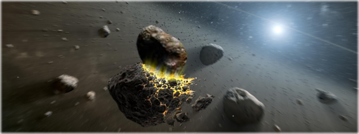 impacto do asteroides Griseldis no Cinturão de Asteroides