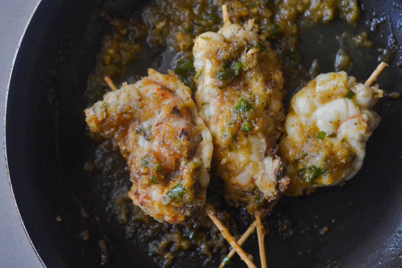 Greedy Girl Sweet chili garlic lobster pops