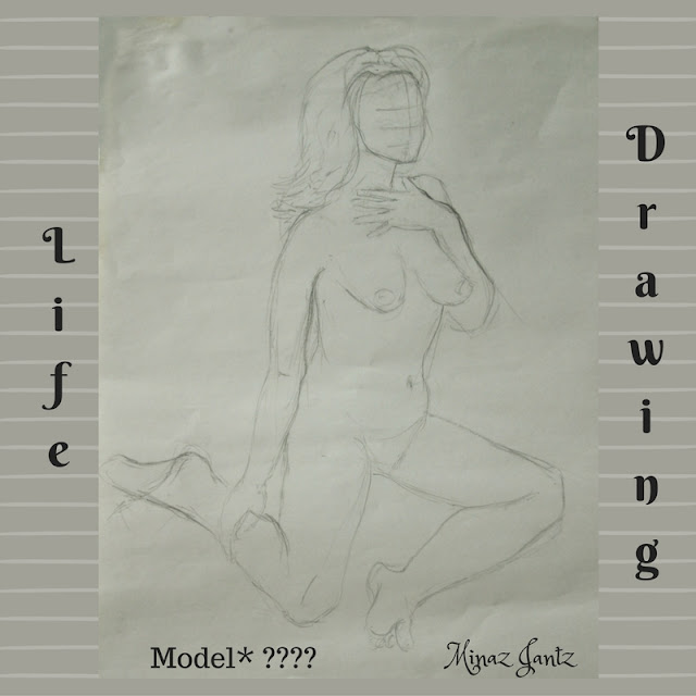 Nude Drawings by Minaz Jantz. Model Ona