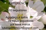 Selinho dos 100 Primeiros Seguidores do Blog Experiência