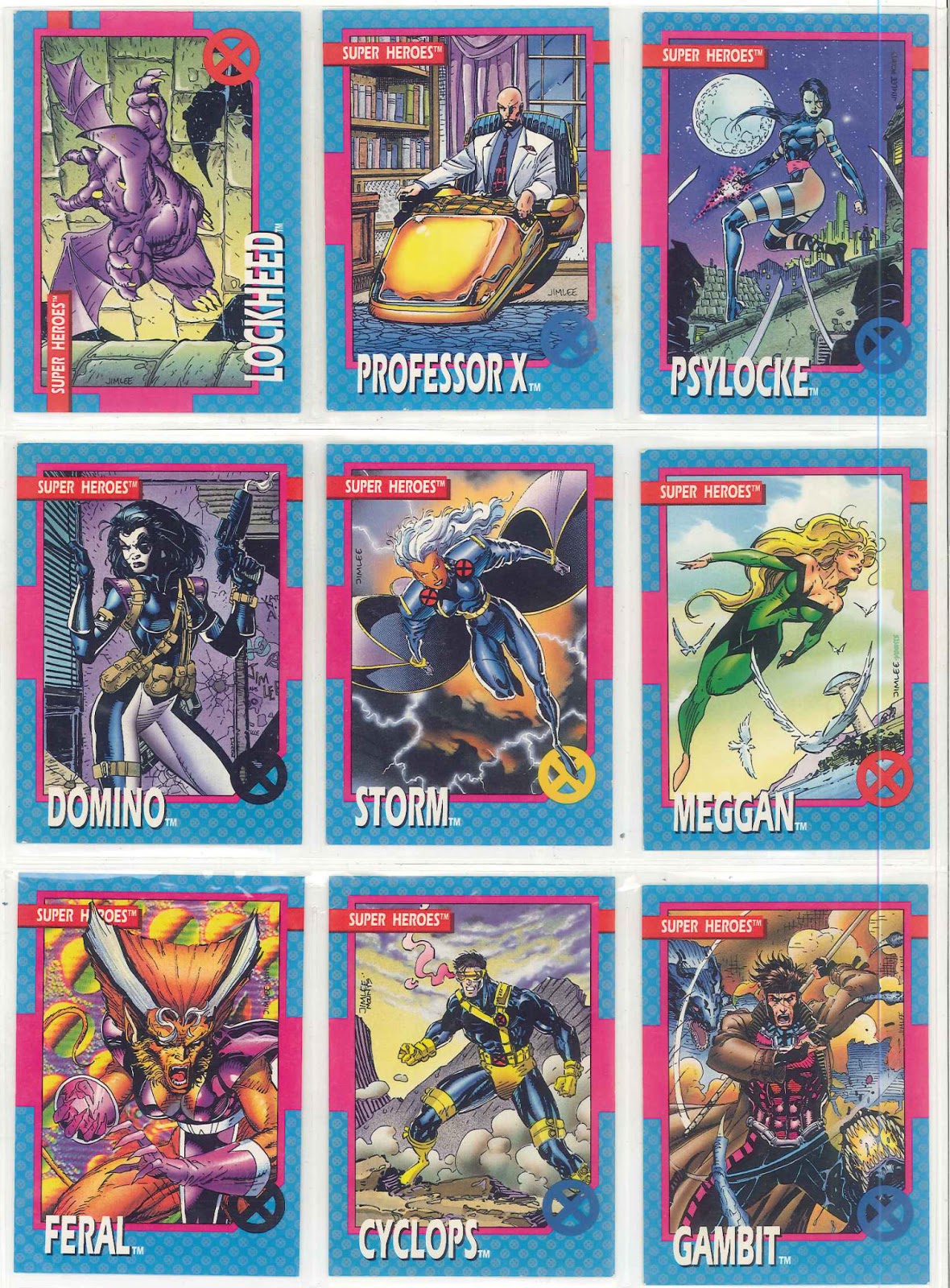 The Dork Review Jim Lee's 1992 XMen Trading Card Set
