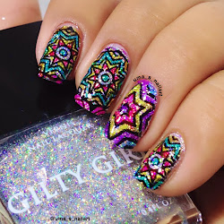 New Year 2016 Party Nails