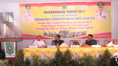 DMN Buka Musrenbang Tingkat Kabupaten Bima Tahun 2017