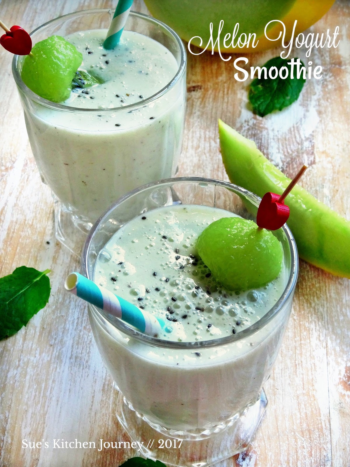 MELON YOGURT SMOOTHIE Swesia's Journey