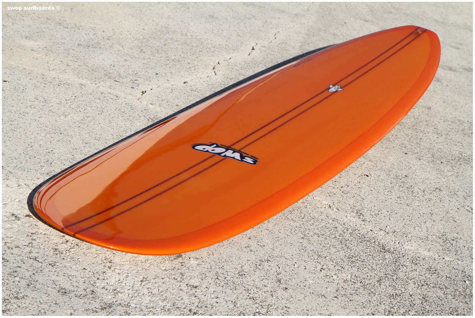 swop surfboards ORANGE VINTAGE LONGBOARD
