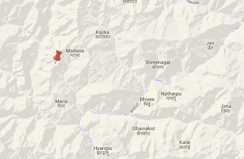 bajura earthquake epicenter map