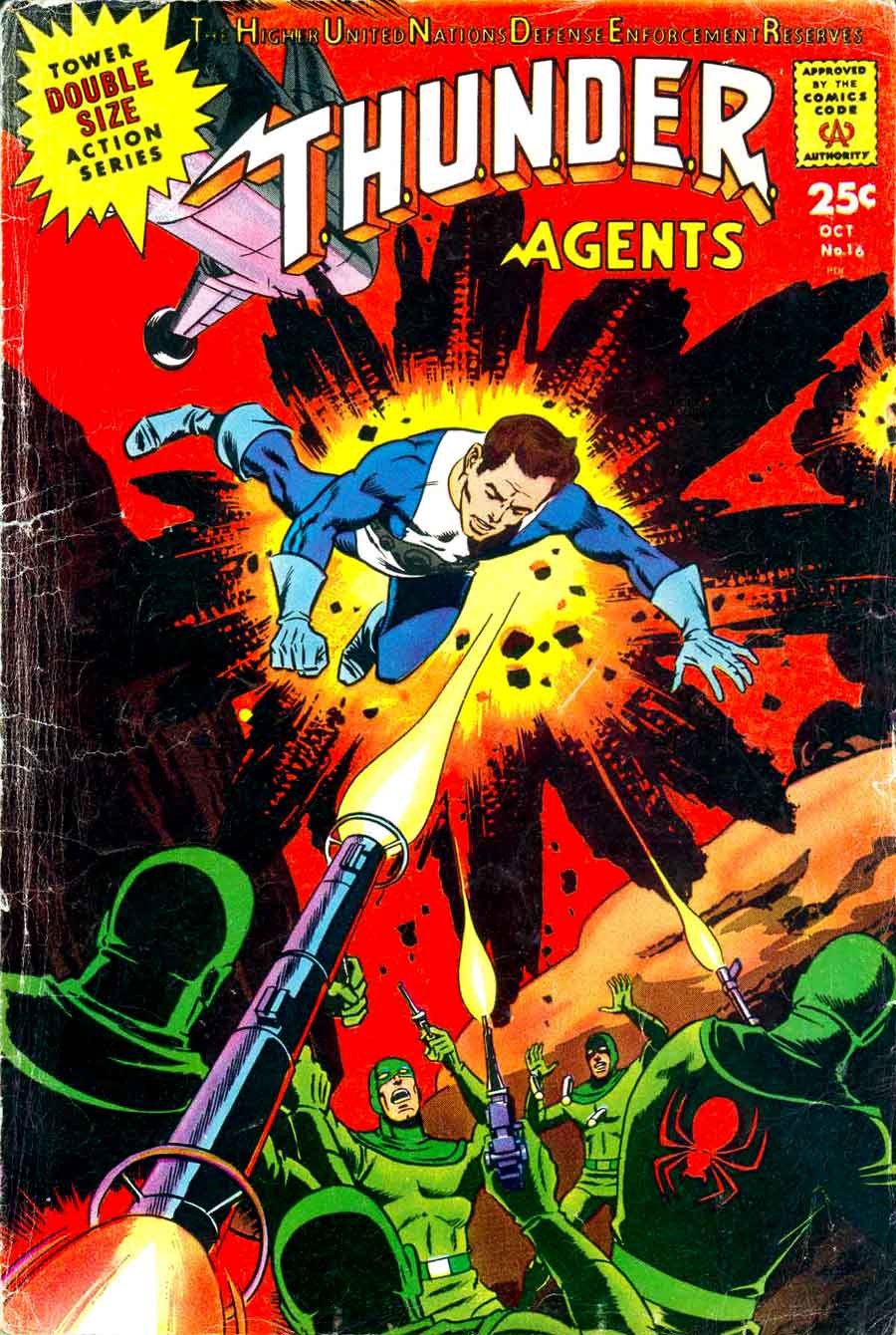Thunder Agents v1 #16 tower silver age 1960s comic book cover art by Wally Wood