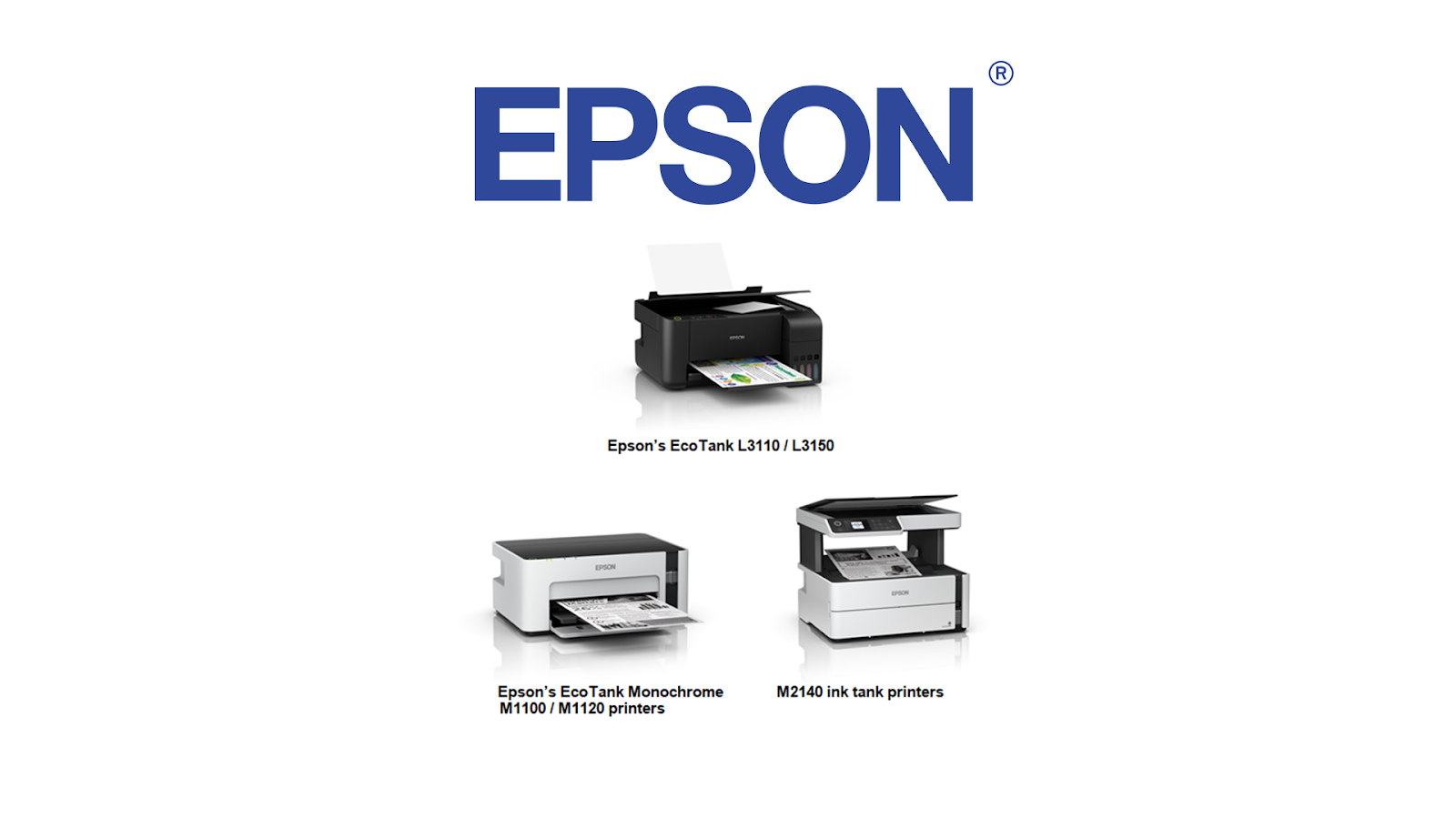 difference between epson l3110 and l3150