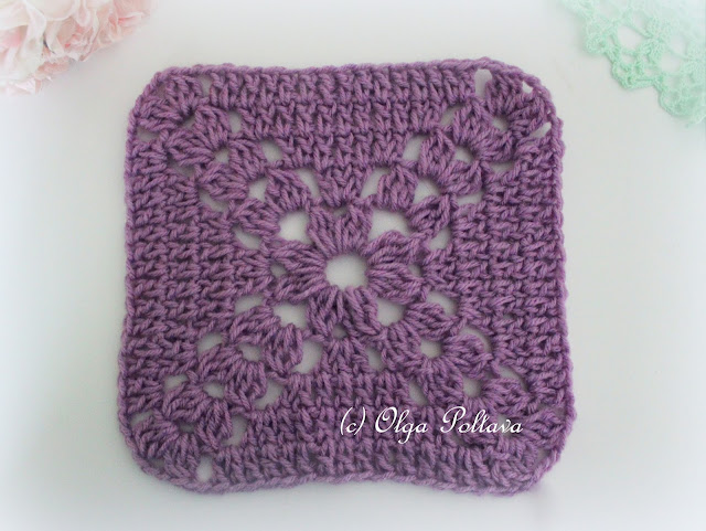 Lacy Crochet: Simple Crochet Square, Free Pattern