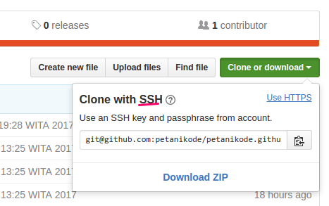 Clone Repositori dengan SSH