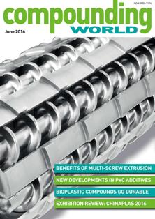 Compounding World - June 2016 | ISSN 2053-7174 | TRUE PDF | Mensile | Professionisti | Polimeri | Pellets | Chimica | Materie Plastiche
Compounding World is a monthly magazine written specifically for polymer compounders and masterbatch producers around the globe.
Each and every month, Compounding World covers key technical developments, market trends, strategic business issues, legislative announcements, company profiles and new product launches. Unlike other general plastics magazines, Compounding World is 100% focused on the specific information needs of compounders and masterbatch producers.
Compounding World offers:
- Comprehensive global coverage
- Targeted editorial content
- In-depth market knowledge
- Highly competitive advertisement rates
- An effective and efficient route to market