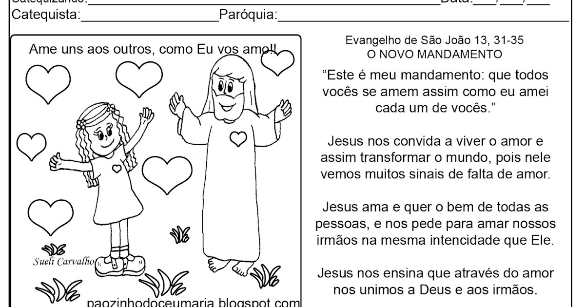 Pãozinho do Céu: Atividades de Catequese: Evangelho do 5º Domingo da
