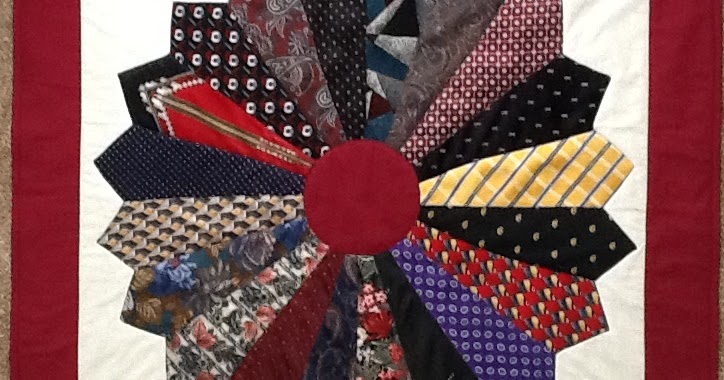 Debbie Lange Quilting: Dresden Plate Recycled Men's Neckties with ...