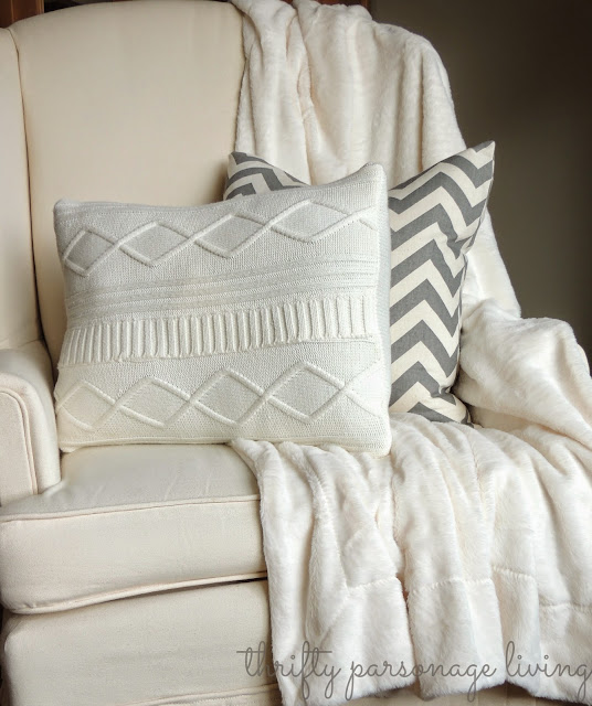 Thrifty Parsonage Living ADDING SOFT AND COZY WINTER ITEMS