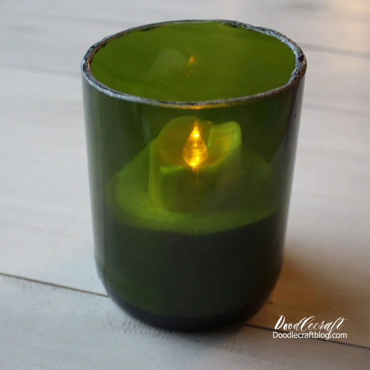 Cutting Glass Martinelli Sparkling Cider Bottles!