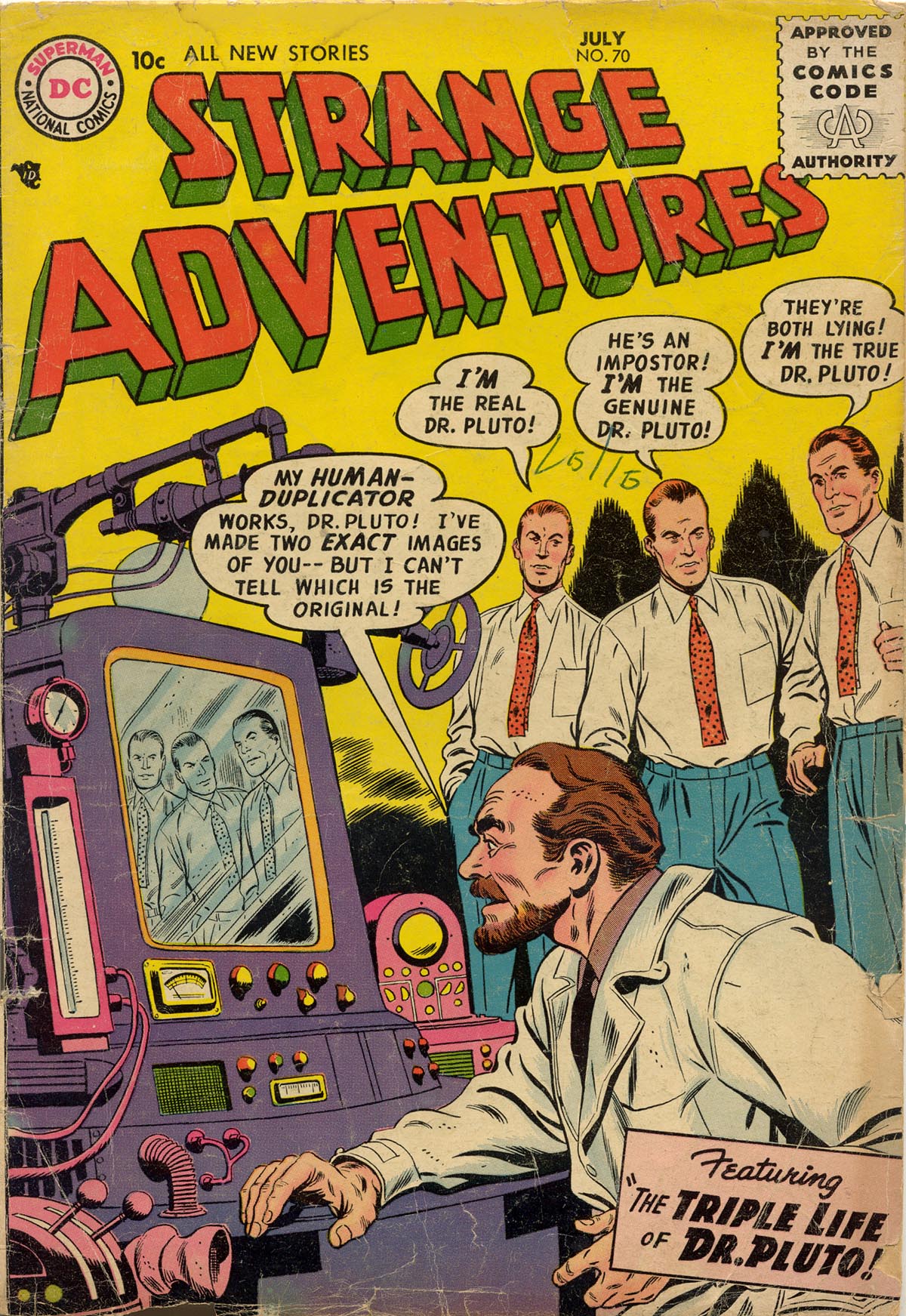 Read online Strange Adventures (1950) comic -  Issue #70 - 1