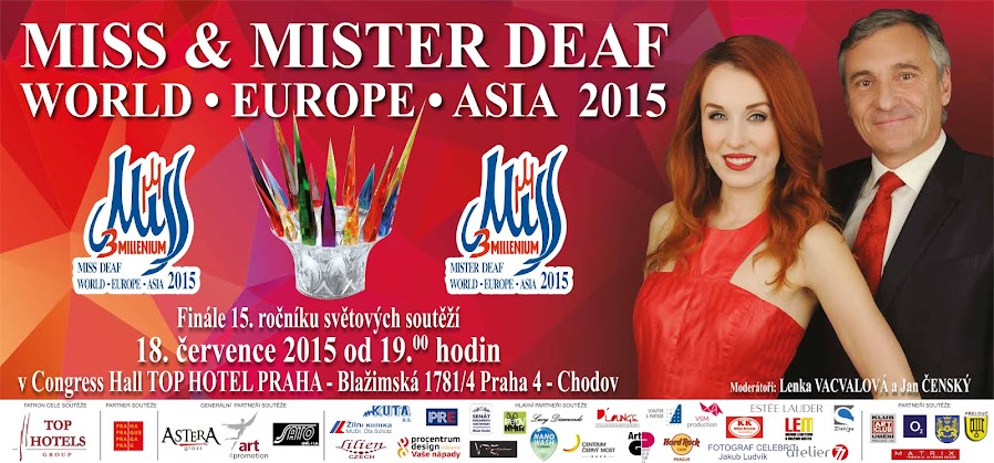 VYHLÁŠENÍ MISS MISTER DEAF WORLD * EUROPE * ASIA  a budou představeny na WORLD HANDICAPPE SHOW