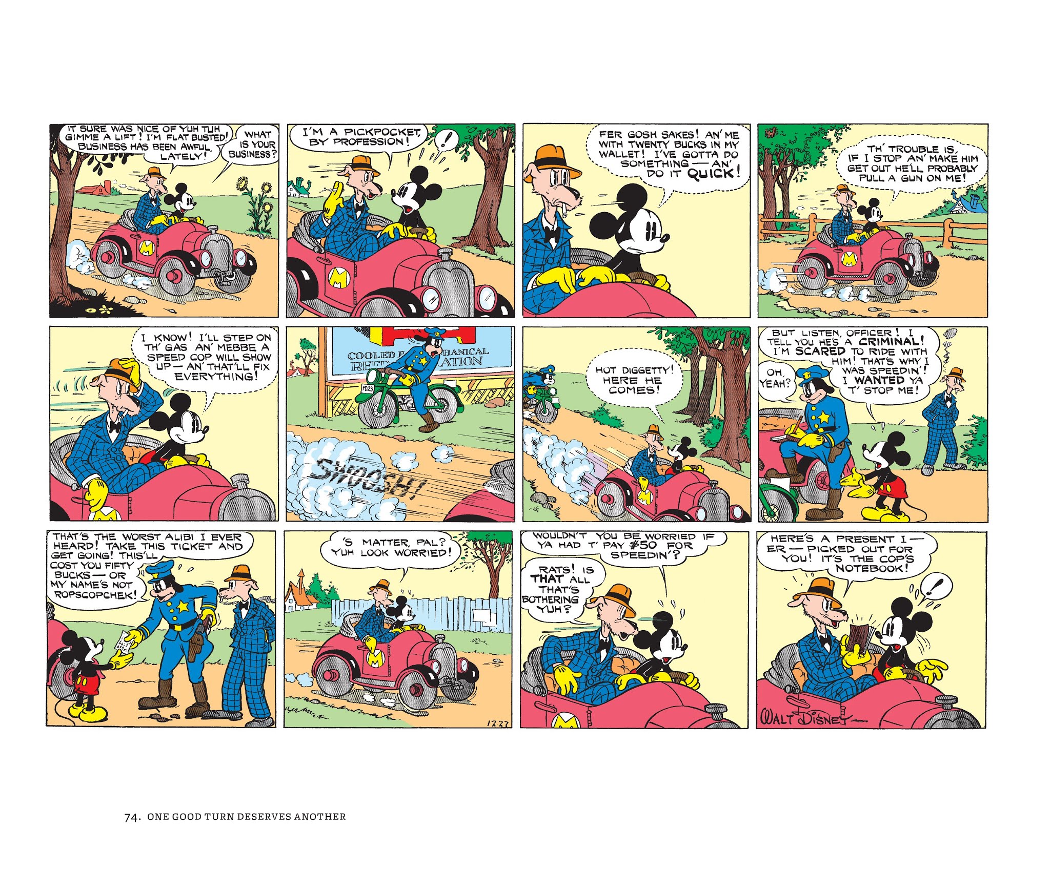 Read online Walt Disney's Mickey Mouse Color Sundays comic -  Issue # TPB 2 (Part 1) - 74