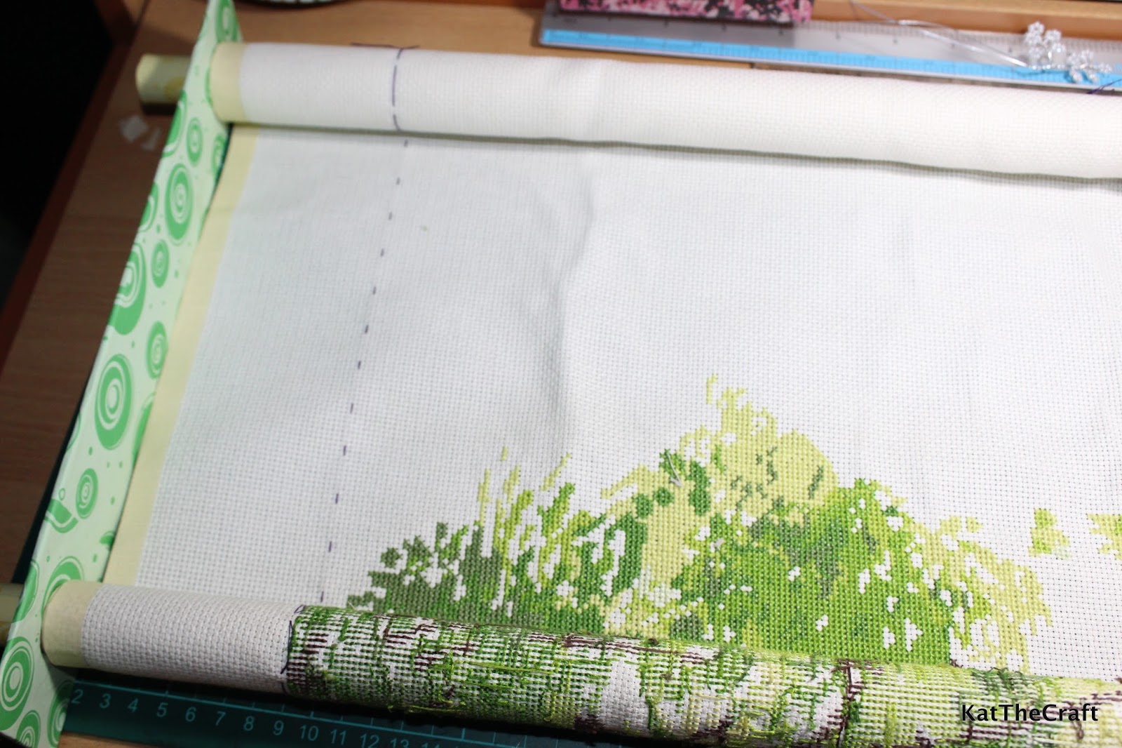 So Many Things to Do, So Little Time DIY Cross Stitch Scroll Frame