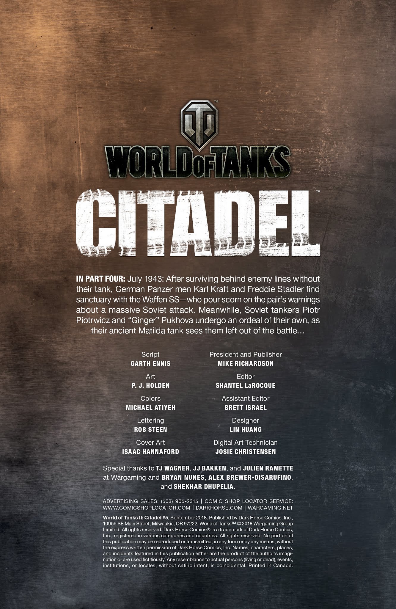Read online World of Tanks II: Citadel comic -  Issue #5 - 2