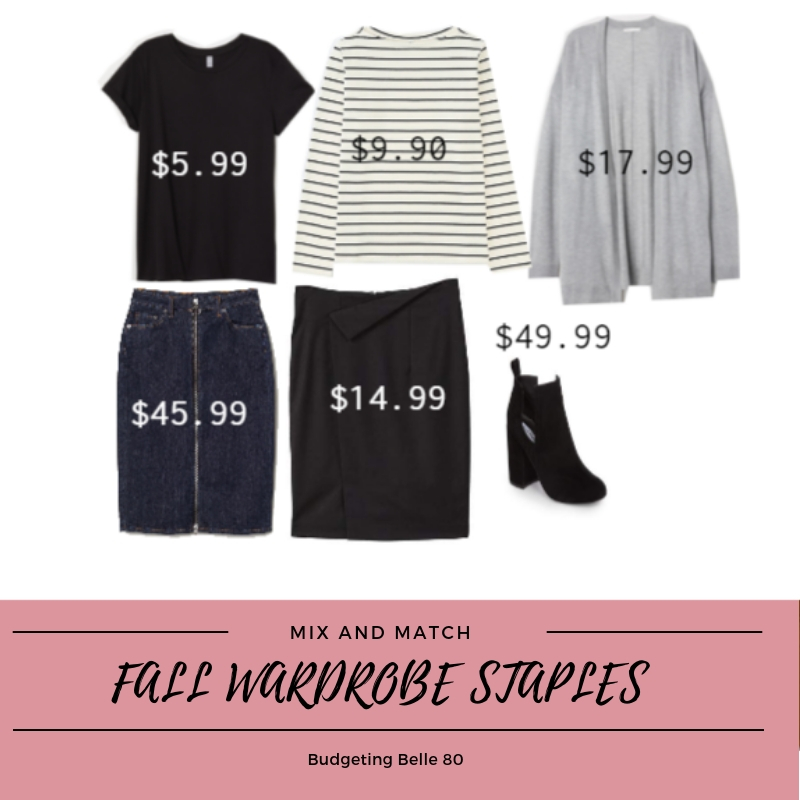 budgetingbelle80 Mix and Match Fall Wardrobe Staples