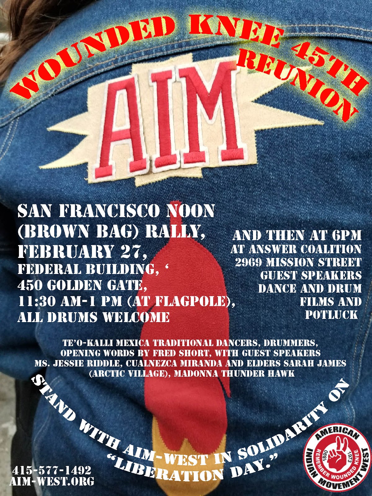 CENSORED NEWS SAN FRANCISCO Wounded Knee Liberation Day Solidarity