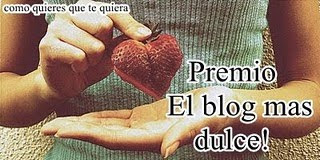 Premio el blog mas dulce