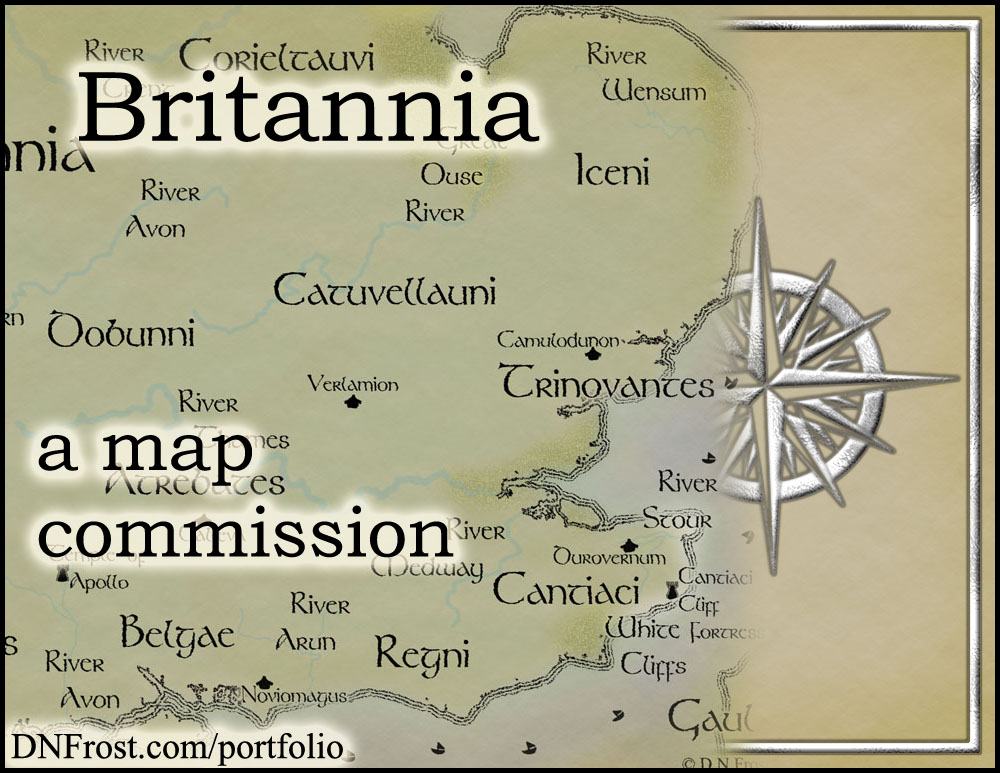 Britannia: ancient Celtic realm of Linnea Tanner http://www.dnfrost.com/2015/08/ancient-celtic-britain-map-commission.html A map commission by D.N.Frost @DNFrost13 Part 1 of a series.