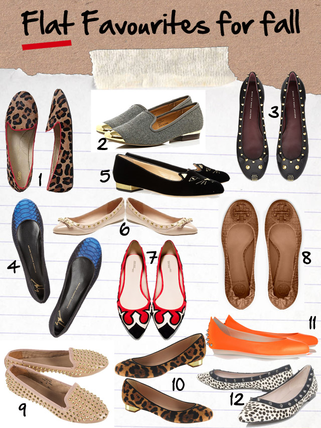 The best flat shoes for autumn winter 2012 from £25 to £465