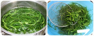 Agretti con salsa di lattuga e noci 2 agretti