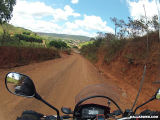 Chegando em Morro do Pilar/MG.