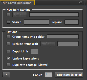 AEScripts True Comp Duplicator Pro v3.9.14 Free Download (Update Oct 8, 2020) AEScripts True Comp Duplicator