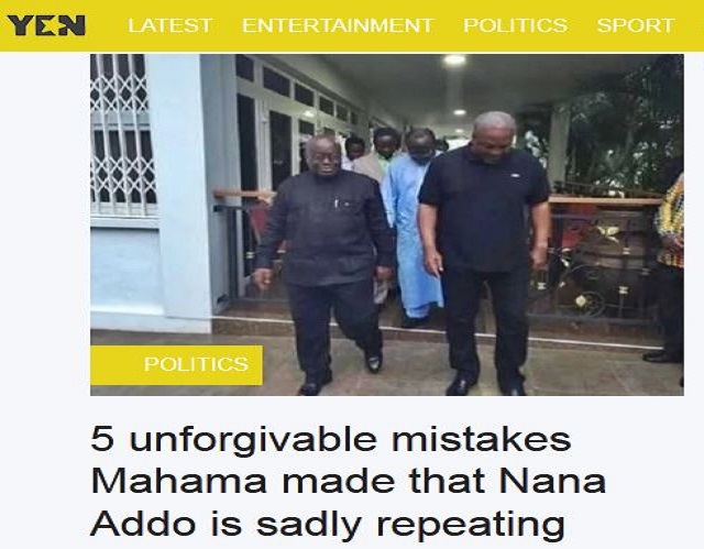 Five unforgivable mistakes Mahama made that Akufo-Addo is sadly repeating