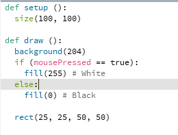 Processing in Python Mode: If/else and True/False statements!