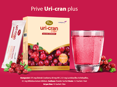 Prive Uricran Plus Minuman Segar Penghilang Anyang-anyangan