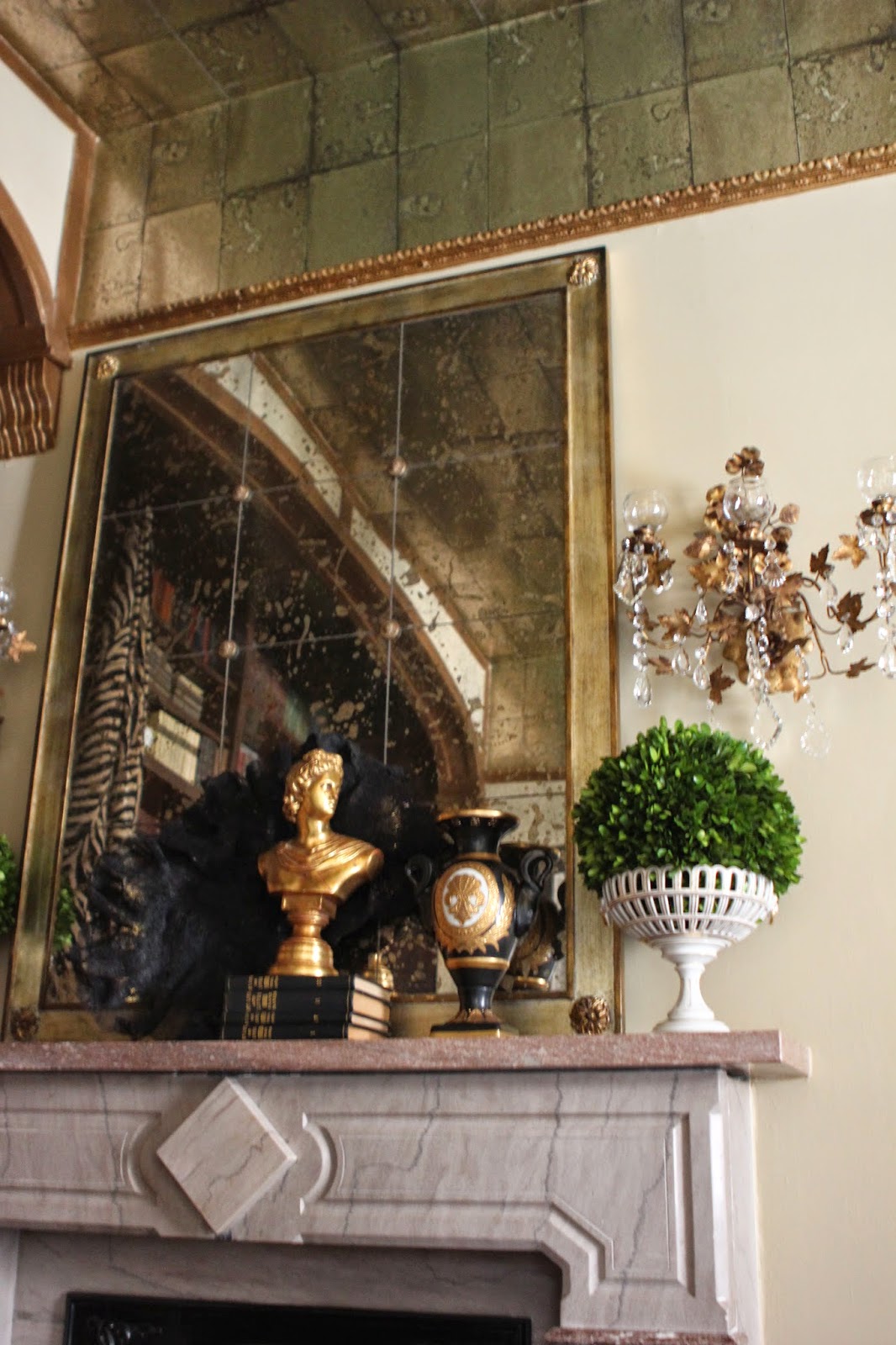 Romancing the Home Faux "Mirror Tile Ceiling