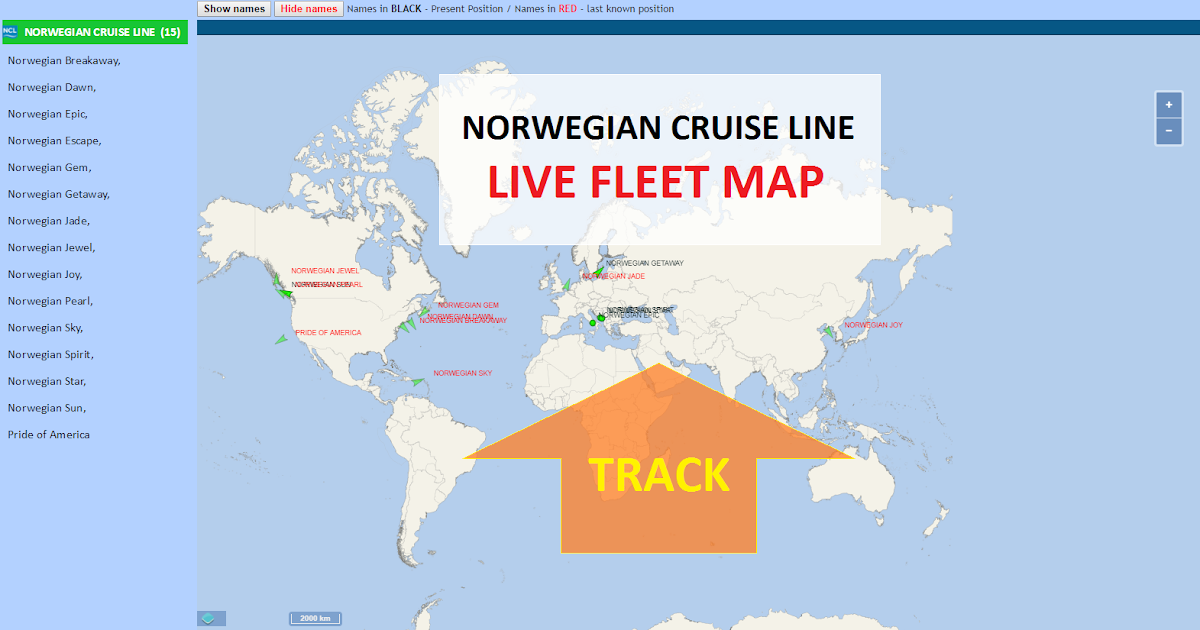 track a cruise ship