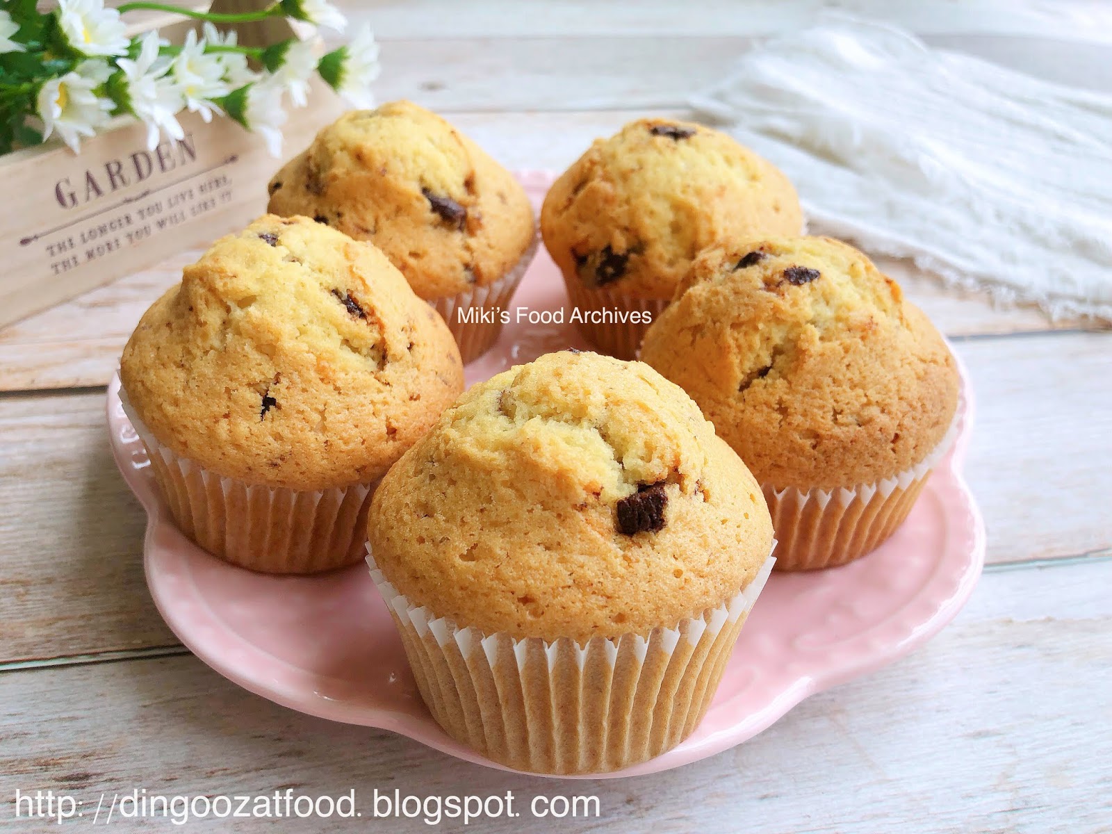 Miki's Food Archives Chocolate Chips Coconut Milk Muffins 椰香巧克力豆麦芬