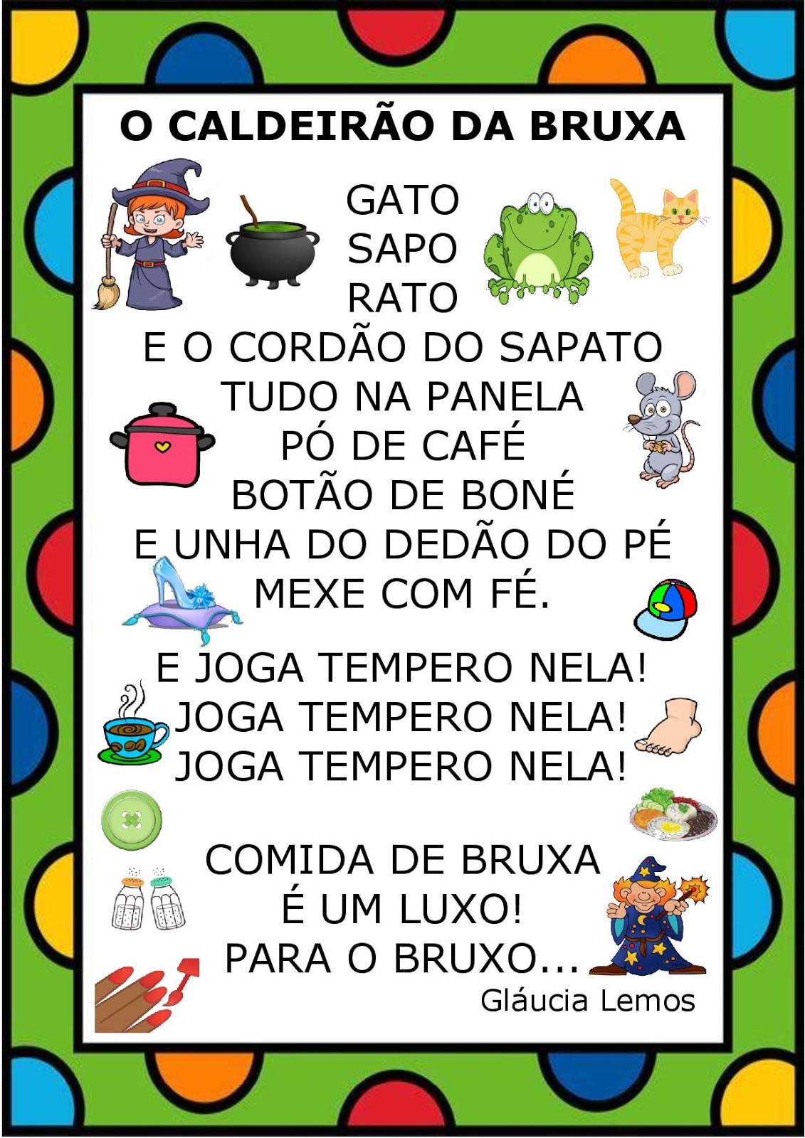 Acróstico de palavras Sequência Didática O