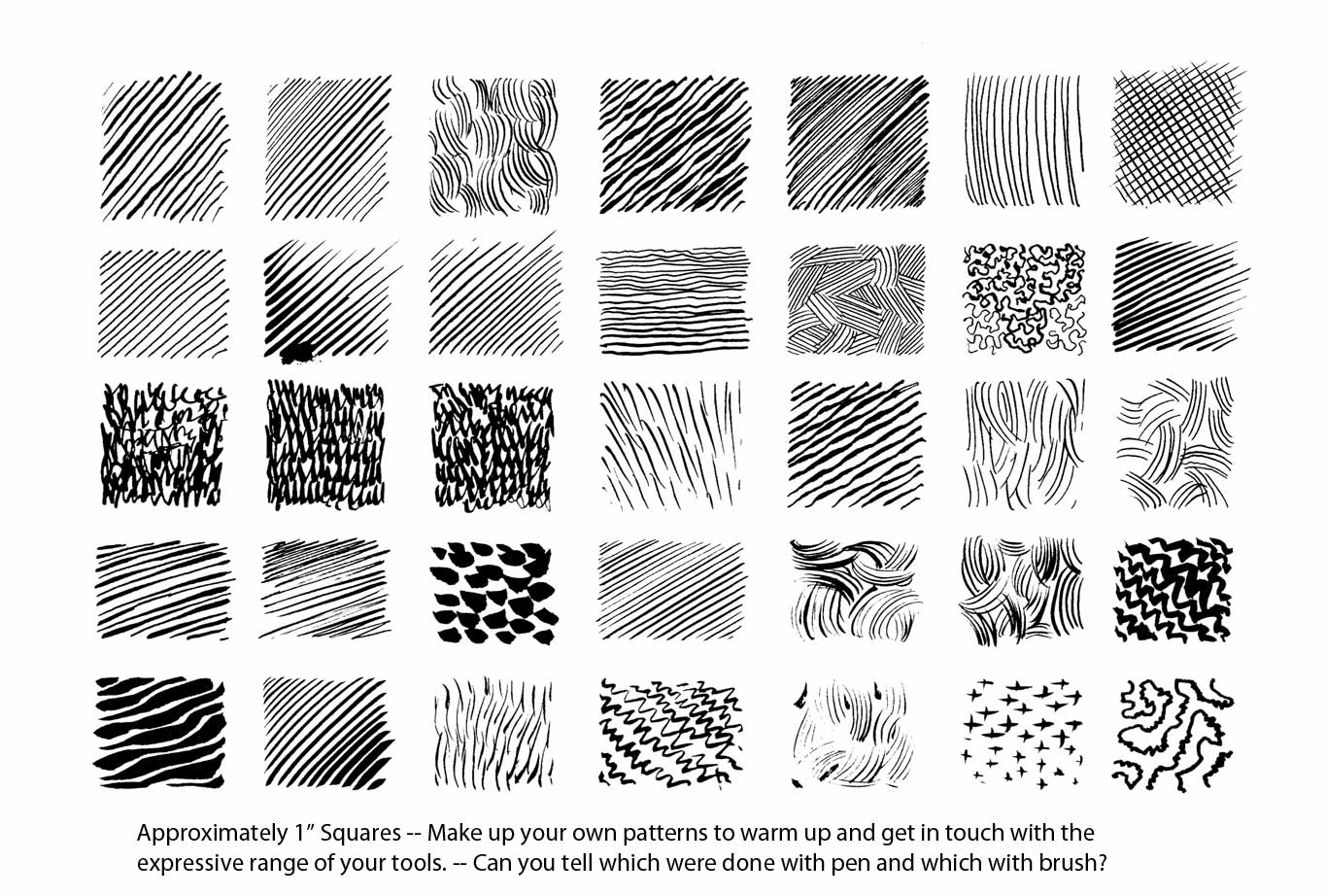 Saturday Comics Class: Inking drills!