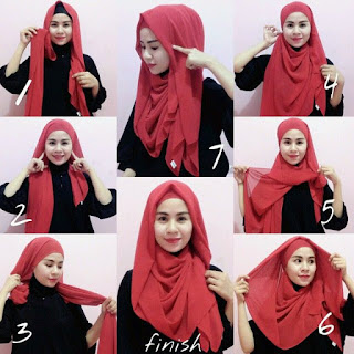 Cara Unik Memakai Hijab Pashmina Kaos Polos Modern Cara Unik Memakai Hijab Pashmina Kaos Polos Modern