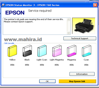 Epson P50 Service Required Reset Epson P50 Service Required Reset